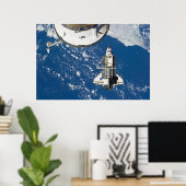 Space Shuttle Discovery & ISS Poster (Heimbüro)