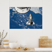 Space Shuttle Discovery & ISS Poster (Küche)