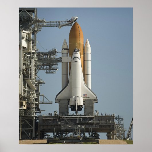Space Shuttle Discovery ist bereit Poster (Vorne)