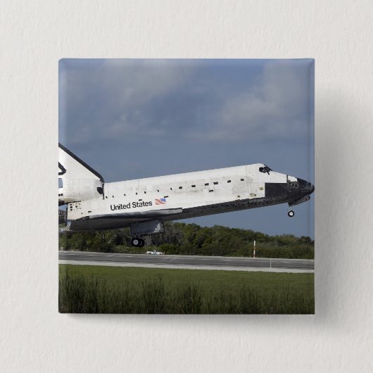 Space Shuttle Discovery landet auf der Runway 33 3 Button (Vorderseite)