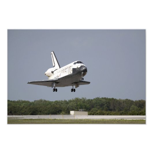 Space Shuttle Discovery nähert sich Landung 2 Fotodruck (Vorne)