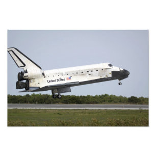 Space Shuttle Discovery nähert sich Landung 4 Fotodruck
