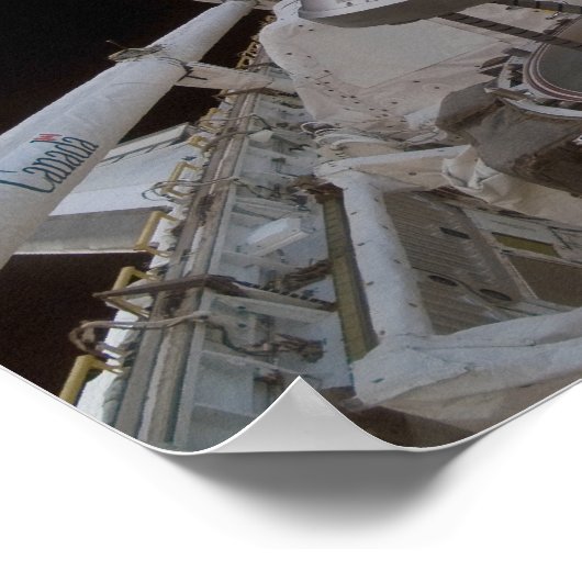 Space Shuttle Discovery: Nutzlastschacht 2 Poster (Ecke)