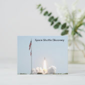 Space Shuttle Discovery Postkarte (Stehend Vorderseite)
