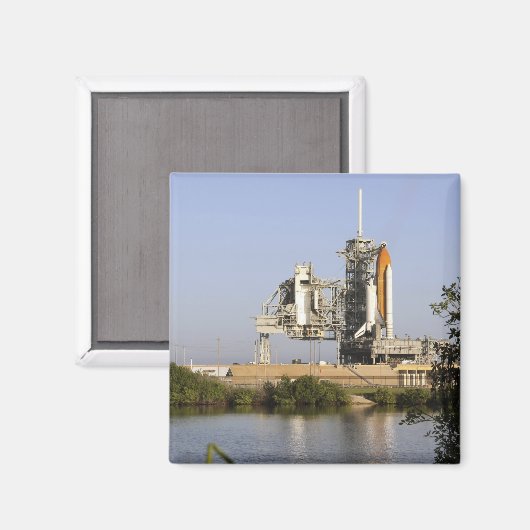Space Shuttle Discovery steht bereit 3 Magnet (Vorderseite/Rückseite)