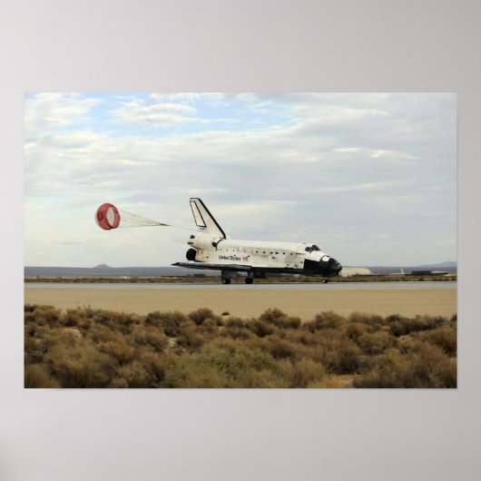 Space Shuttle Discovery stellt seinen Drag-Rute be Poster (Vorne)