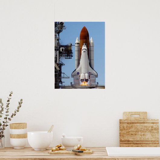 Space Shuttle Discovery (STS-121) Poster (Küche)