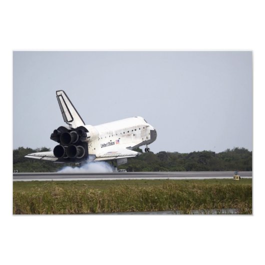 Space Shuttle Discovery Touchs 3 Fotodruck (Vorne)