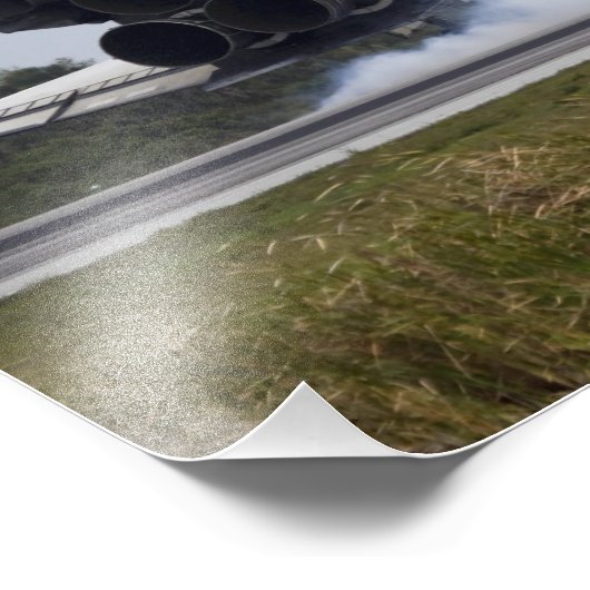 Space Shuttle Discovery Touchs 3 Fotodruck (Ecke)