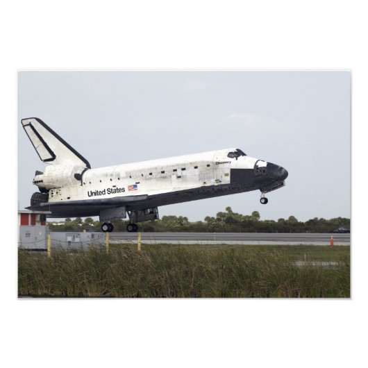 Space Shuttle Discovery Touchs runter 2 Fotodruck (Vorne)