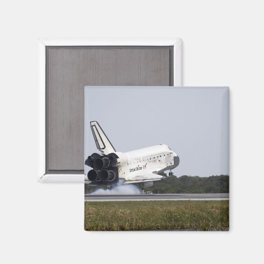 Space Shuttle Discovery Touchs runter 2 Magnet (Vorderseite/Rückseite)