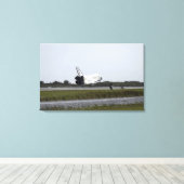 Space Shuttle Discovery Touchs runter Leinwanddruck (Insitu (Holzboden))