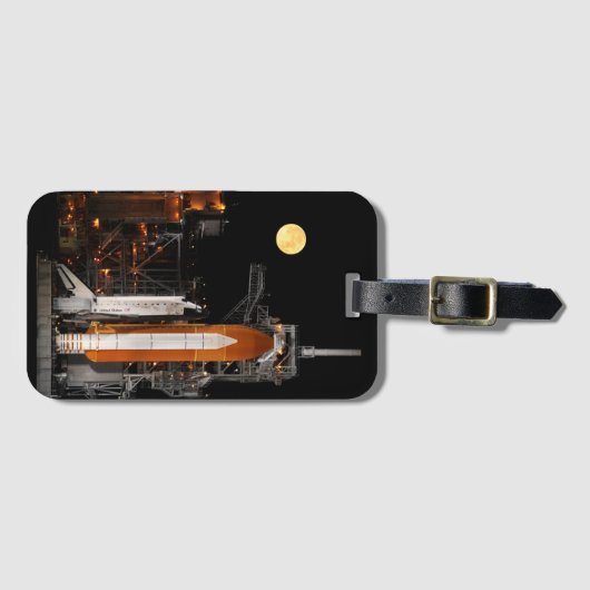 Space Shuttle Discovery und Mond Gepäckanhänger (Vorderseite (Horizontal))