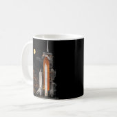Space Shuttle Discovery und Mond Kaffeetasse (Vorderseite Links)