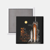 Space Shuttle Discovery und Mond Magnet (Vorderseite/Rückseite)