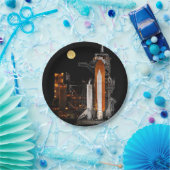 Space Shuttle Discovery und Mond Pappteller (Party)