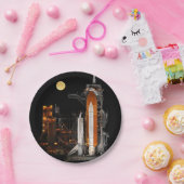 Space Shuttle Discovery und Mond Pappteller (Party)