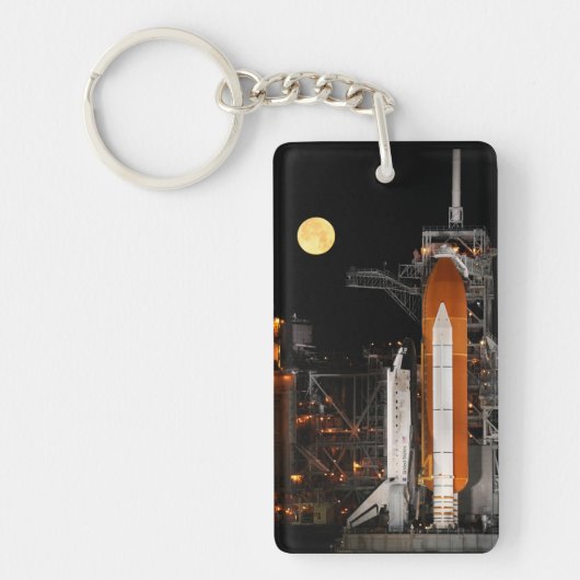 Space Shuttle Discovery und Mond Schlüsselanhänger (Vorderseite)
