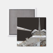 Space Shuttle Discovery's Nutzlastschacht Magnet (Vorderseite/Rückseite)