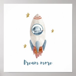 Space Shuttle Dream mehr weiße Farbe Poster
