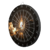 Space Shuttle Earth Orbital Spacecraft Night Canva Dartscheibe (Vorderseite rechts)