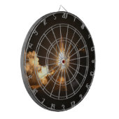 Space Shuttle Earth Orbital Spacecraft Night Canva Dartscheibe (Vorderseite Links)