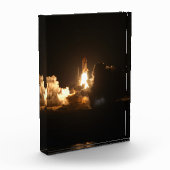 Space Shuttle Earth Orbital Spacecraft Night Canva Fotoblock (Links)