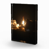 Space Shuttle Earth Orbital Spacecraft Night Canva Fotoblock (Rechts)