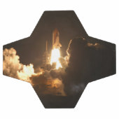 Space Shuttle Earth Orbital Spacecraft Night Canva Fußball (Flach)