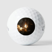 Space Shuttle Earth Orbital Spacecraft Night Canva Golfball (Vorderseite)