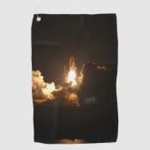 Space Shuttle Earth Orbital Spacecraft Night Canva Golfhandtuch (Vorderseite)