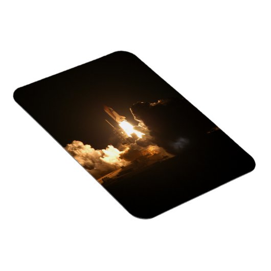 Space Shuttle Earth Orbital Spacecraft Night Canva Magnet (Rechte Seite)