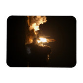 Space Shuttle Earth Orbital Spacecraft Night Canva Magnet (Horizontal)