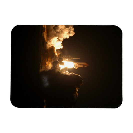 Space Shuttle Earth Orbital Spacecraft Night Canva Magnet (Horizontal)