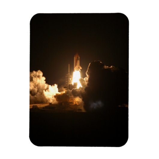 Space Shuttle Earth Orbital Spacecraft Night Canva Magnet (Vertikal)