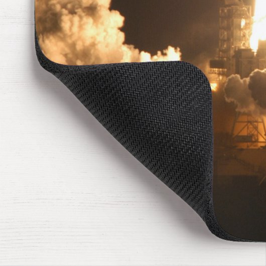 Space Shuttle Earth Orbital Spacecraft Night Canva Mousepad (Ecke)