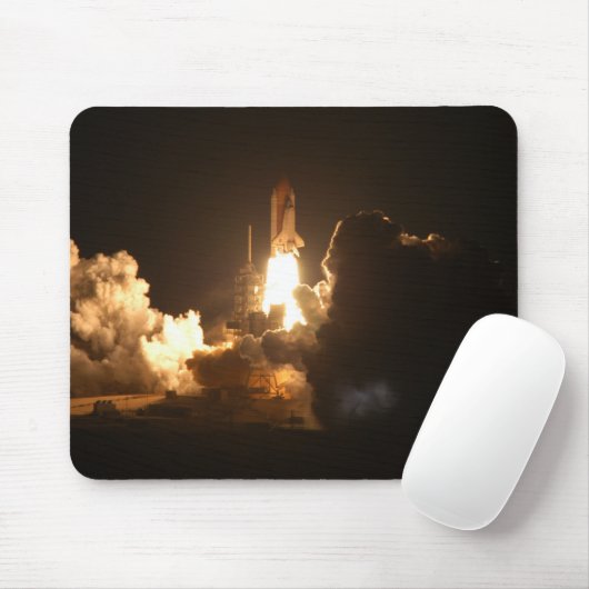 Space Shuttle Earth Orbital Spacecraft Night Canva Mousepad (Mit Mouse)