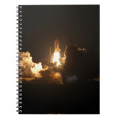 Space Shuttle Earth Orbital Spacecraft Night Canva Notizblock (Vorderseite)