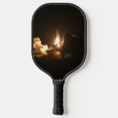 Space Shuttle Earth Orbital Spacecraft Night Canva Pickleball Schläger (Rückseite)