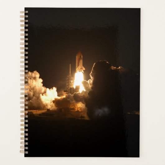 Space Shuttle Earth Orbital Spacecraft Night Canva Planer (Vorderseite)