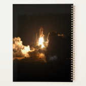 Space Shuttle Earth Orbital Spacecraft Night Canva Planer (Rückseite)