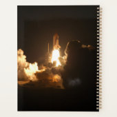 Space Shuttle Earth Orbital Spacecraft Night Canva Planer (Rückseite)