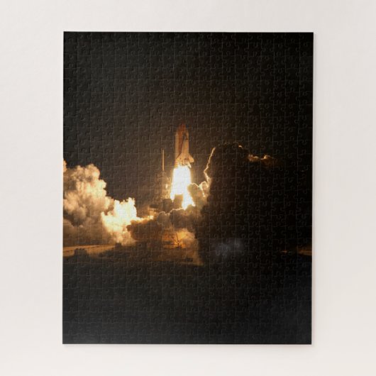 Space Shuttle Earth Orbital Spacecraft Night Canva Puzzle (Vertikal)