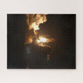 Space Shuttle Earth Orbital Spacecraft Night Canva Puzzle (Horizontal)