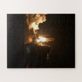 Space Shuttle Earth Orbital Spacecraft Night Canva Puzzle (Horizontal)