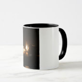 Space Shuttle Earth Orbital Spacecraft Night Canva Tasse (VorderseiteRechts)