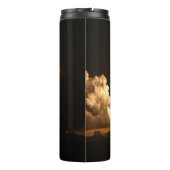 Space Shuttle Earth Orbital Spacecraft Night Canva Thermosbecher (Rückseite)