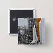 Space Shuttle Endeavor auf dem Launchpad 2 Button (Vorne & Hinten)
