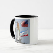 Space Shuttle Endeavor auf dem Launchpad 3 Tasse (Vorderseite Links)
