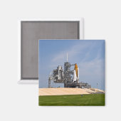 Space Shuttle Endeavor auf dem Launchpad 4 Magnet (Vorderseite/Rückseite)